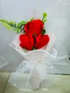 Three lit soap roses, carnations, dried flowers and preserved flowers for Teachers' Day, Valentine's Day and Women's Day. Mother's Day artificial carnation bouquet, single stem Application Scenario